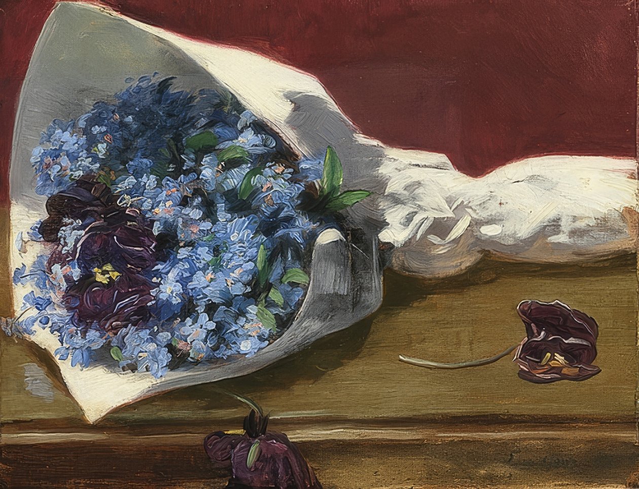 Blumenstrauß (باقة زهور). أم 1874 بواسطة إيفا جونزاليس