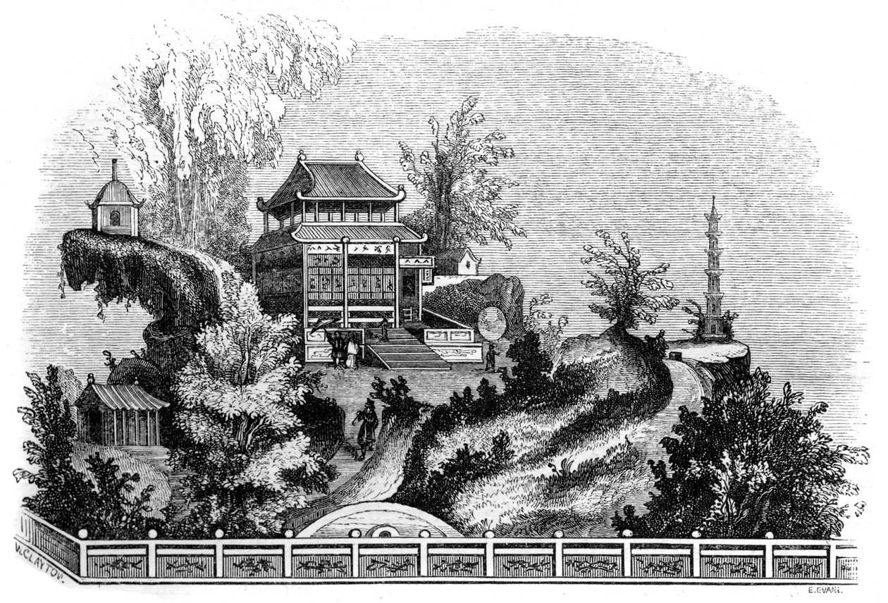 فيلا صيفية صينية ، 1847 بواسطة إيفانز