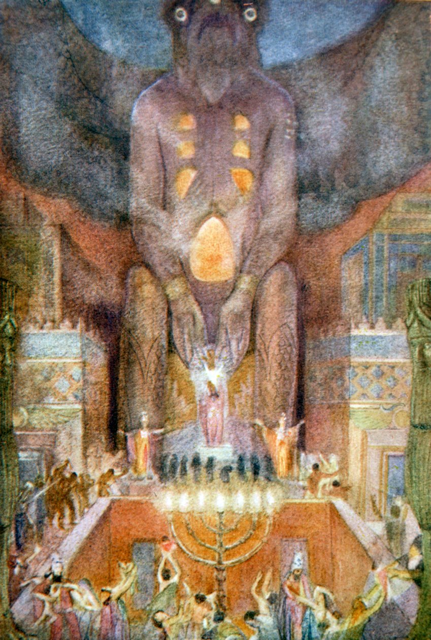 "التضحية لبيل" ، 1916. بواسطة إيفلين بول