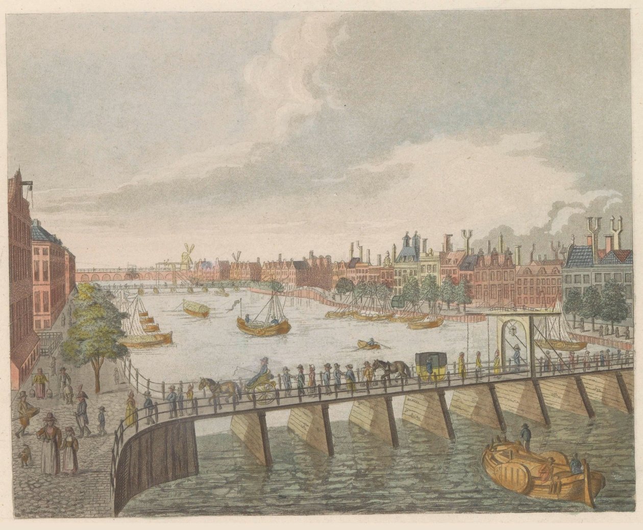 منظر لـ Binnen-Amstel ، حوالي 1810-1813 Vue de l