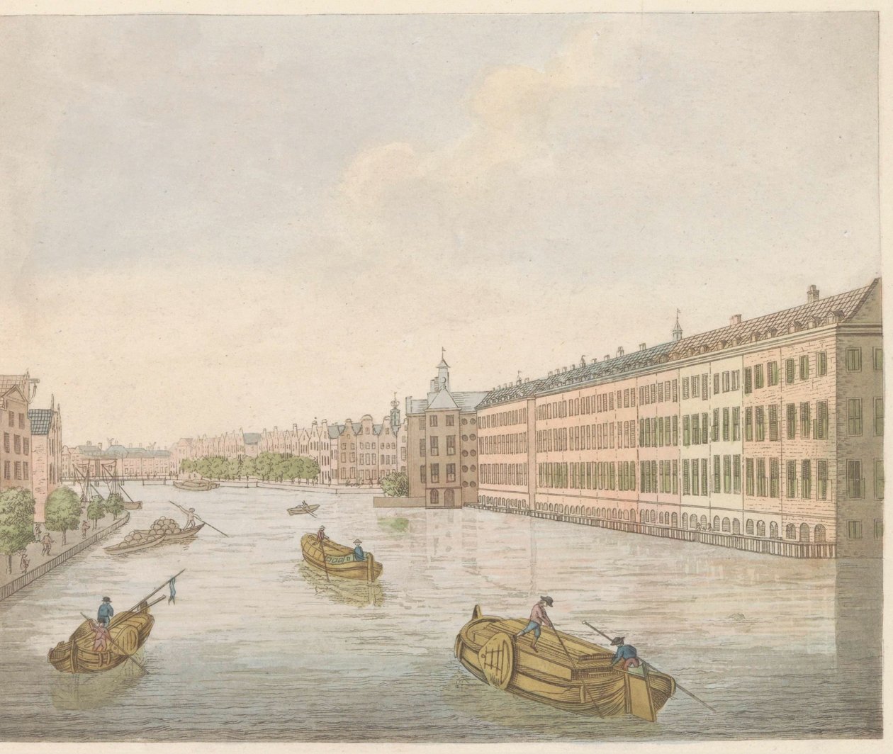 منظر لـ Binnen-Amstel ، حوالي 1810-1813 Vue du Blaauwe-Brug ، prize de l