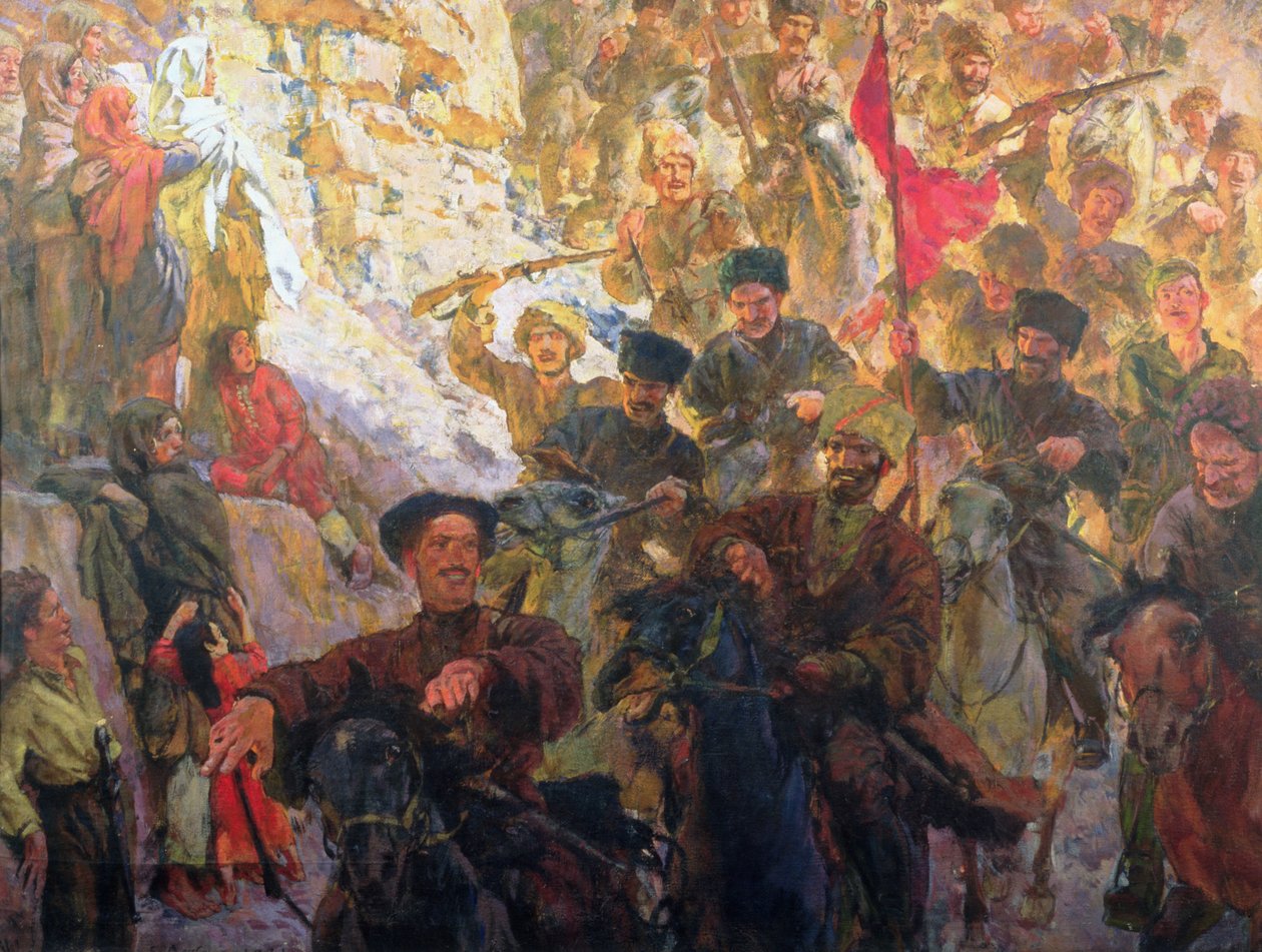 أنصار داغستان الأحمر بواسطة Evgeni Evgenievitch Lanceray