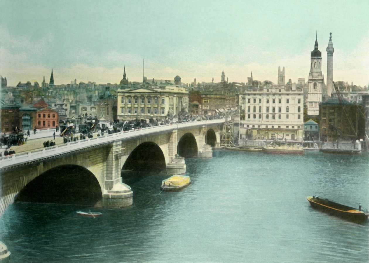 جسر لندن ، ج 1900. بواسطة أير وسبوتيسوود