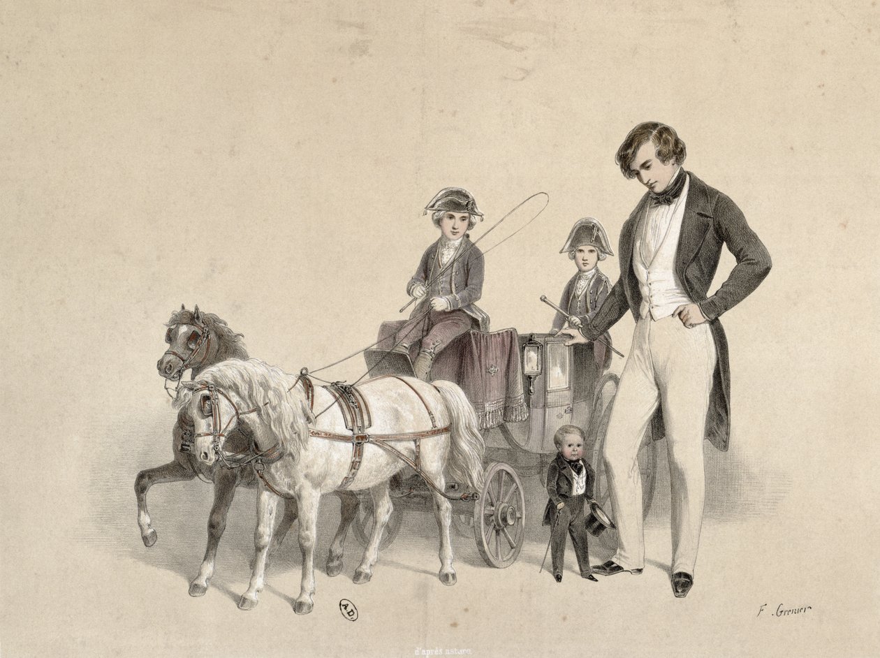 تشارلز شيروود ستراتون (1838-83) "الجنرال توم ثومب" بواسطة F. Grenier