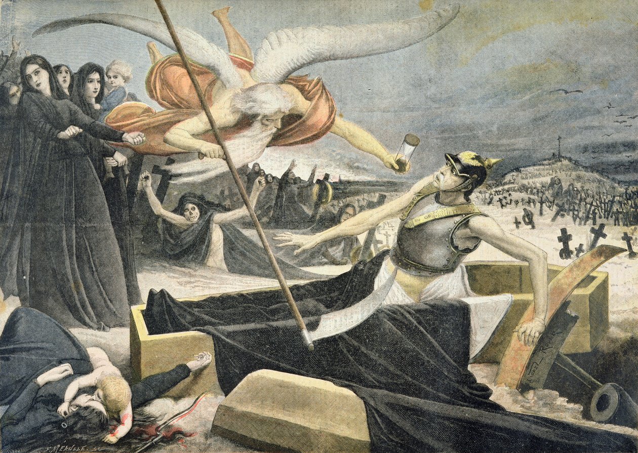 وفاة بسمارك ، توضيح من الملحق المصور لـ Le Petit Journal ، 14 أغسطس 1898 بواسطة FL and L. Royer Meaulle