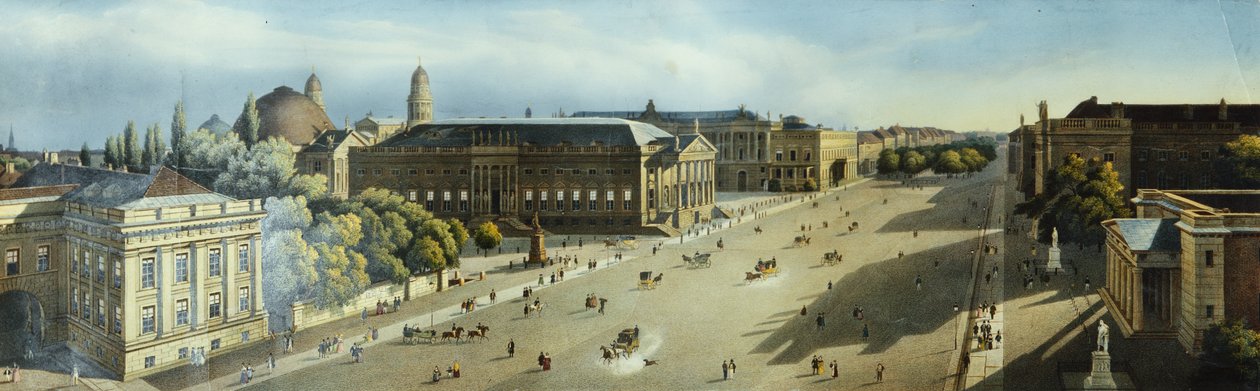 Unter den Linden من مخزن الأسلحة ، c.1855 بواسطة F. von Laer