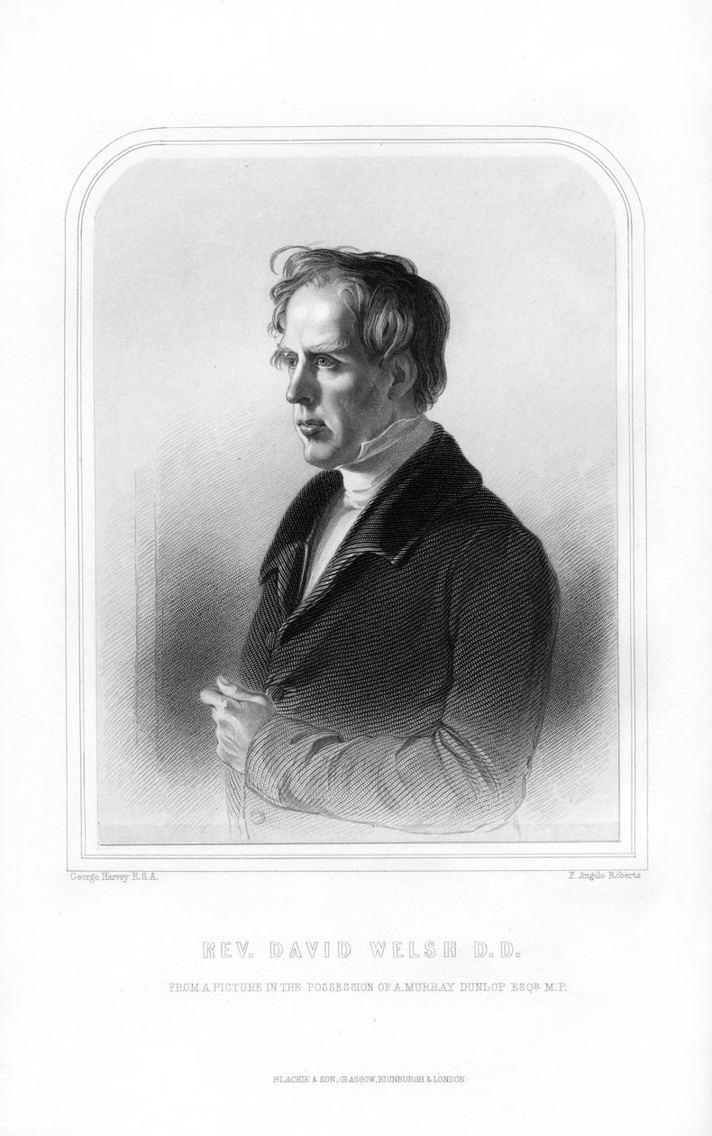 ديفيد ويلش ، اسكتلندي إلهي وأكاديمي ، 1870. بواسطة FA روبرتس