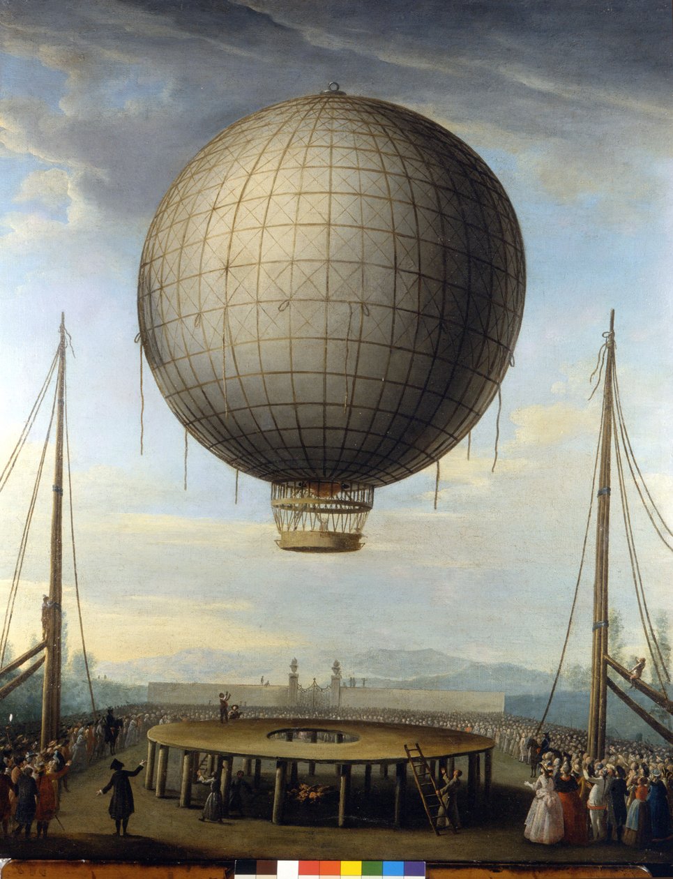 صعود باولو أندرياني بتاريخ 25/2/1784 في ميلانو. لوحة رسمها ف. بتجليني. بواسطة F. Battaglini