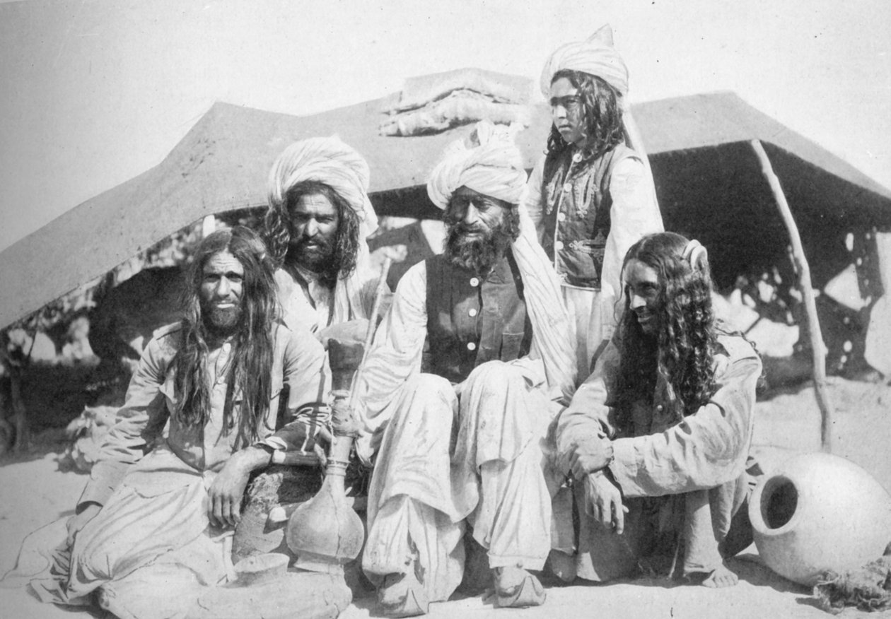 مجموعة من Brahui شرق بلوشستان ، 1902 بواسطة F. Bremner