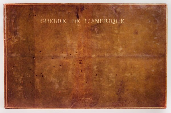 الغلاف الأمامي لحرب الأطلس الأمريكية 1775-1782 بواسطة F. Dubourg