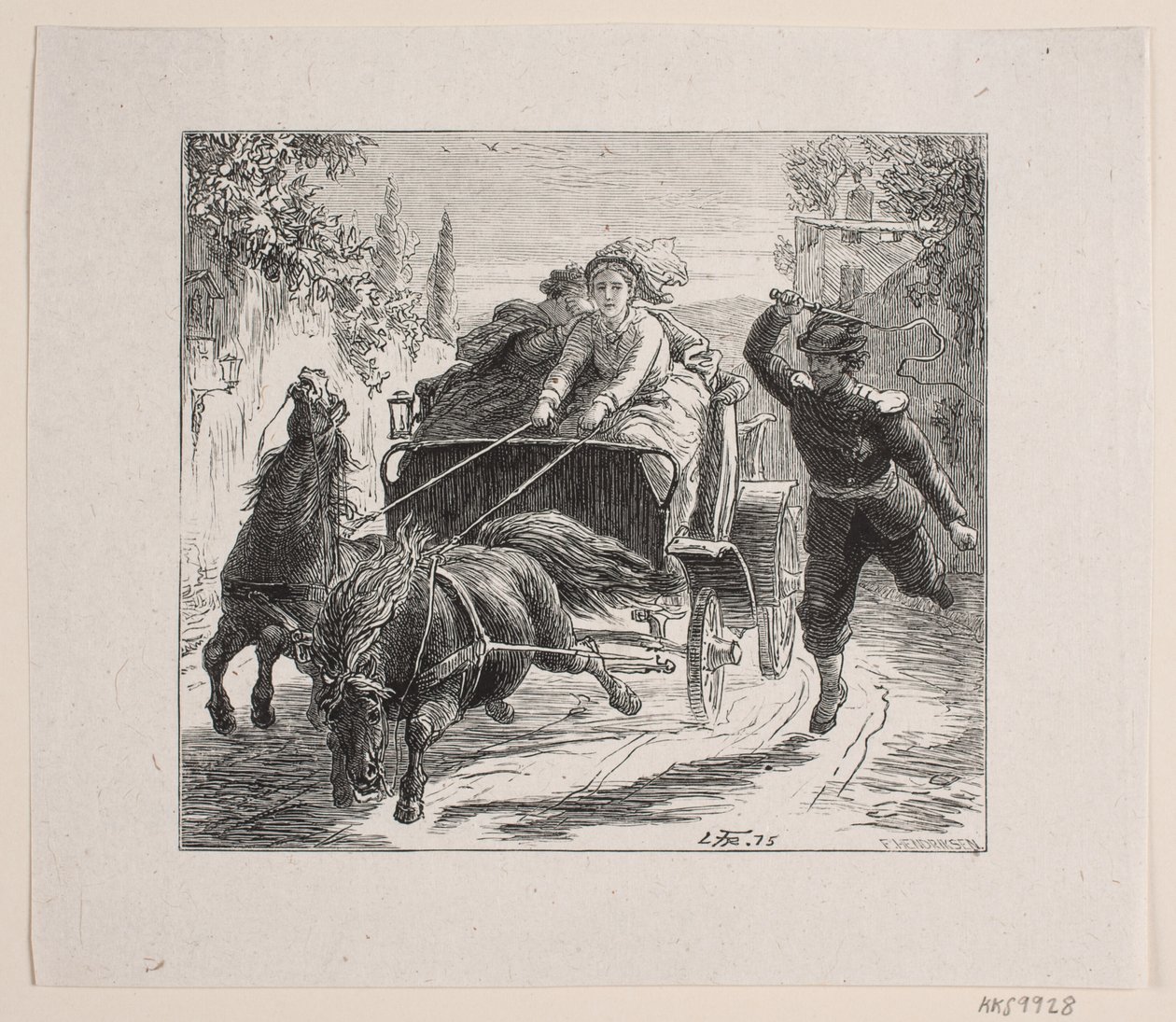 رسم إيضاحي لـ Bjørnstjerne Bjørnson "رسم من إيطاليا" بواسطة F. هندريكسن