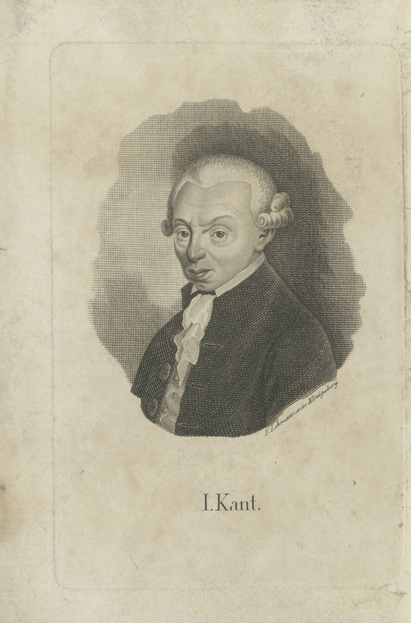 صورة إيمانويل كانط 1724-1804 ، حوالي 1820. بواسطة FL ليمان