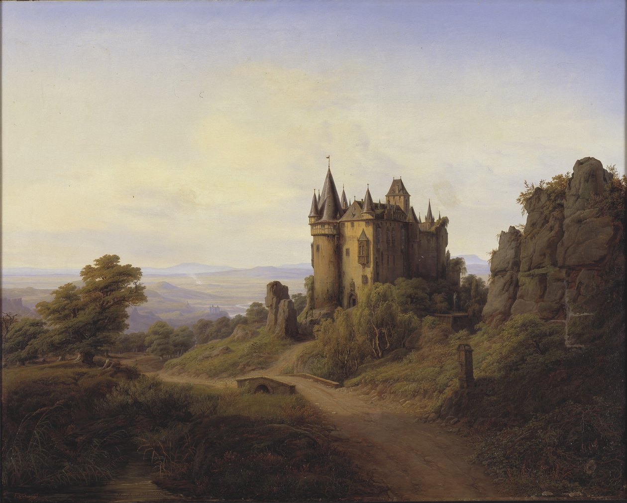 قلعة Büresheim على نهر Eifel بواسطة ف. سورينج