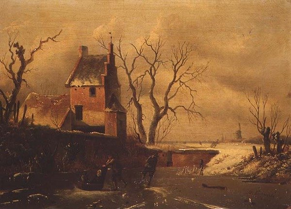 المناظر الطبيعية في فصل الشتاء بواسطة F. van Herte