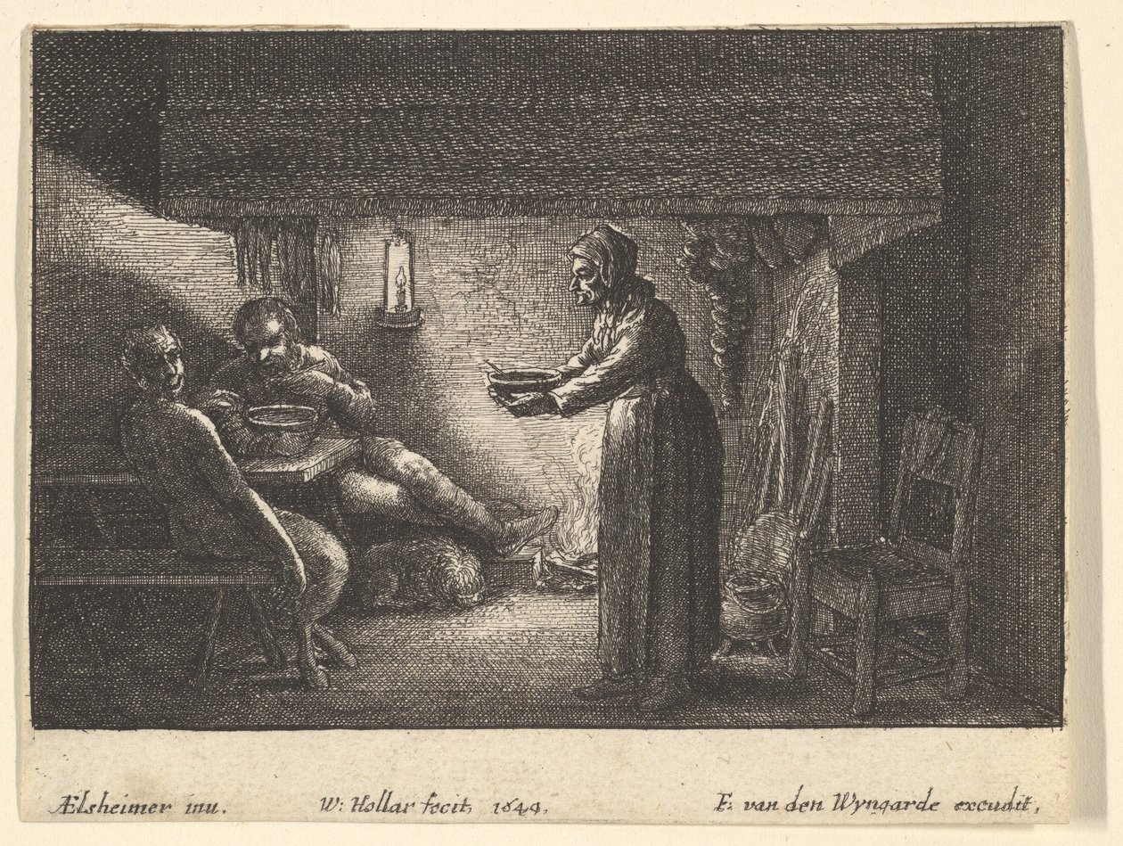الساتير والفلاح ، 1644. بواسطة F van den Wyngarde
