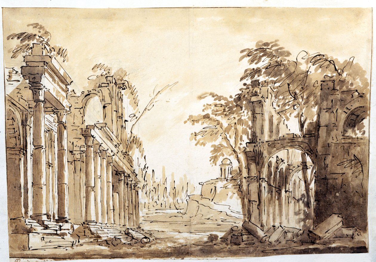 مشهد من الفصل الأول من أوبرا "Lucio Silla" لفولفجانج أماديوس موتسارت ، 1772 بواسطة فابريزيو جالياري