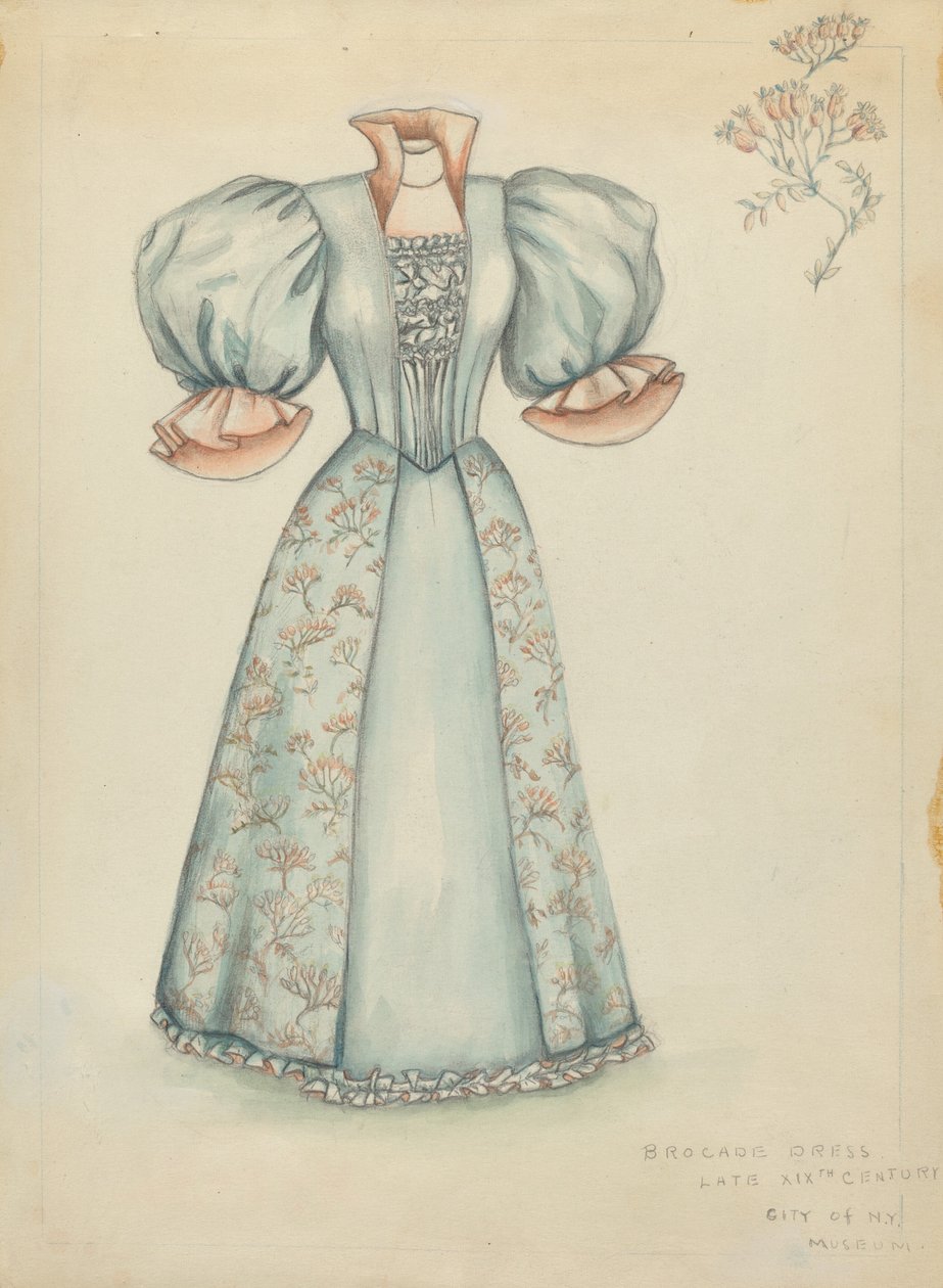 فستان بروكيد بواسطة Fanchon Larzelere