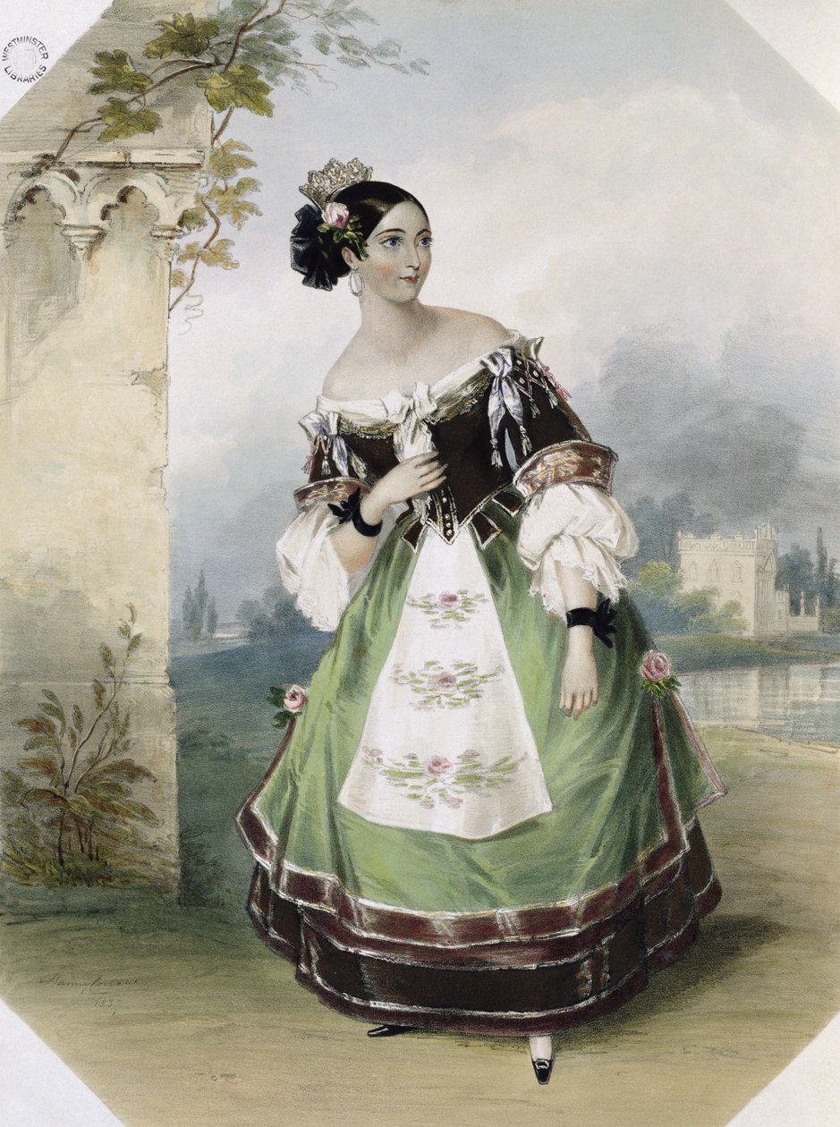 إيما ألبرتازي مثل Zerlina في &39;Don Giovanni&39; ، طبعها Charles Joseph Hullmandel (1789-1850) 1837 بواسطة فاني كوربوت