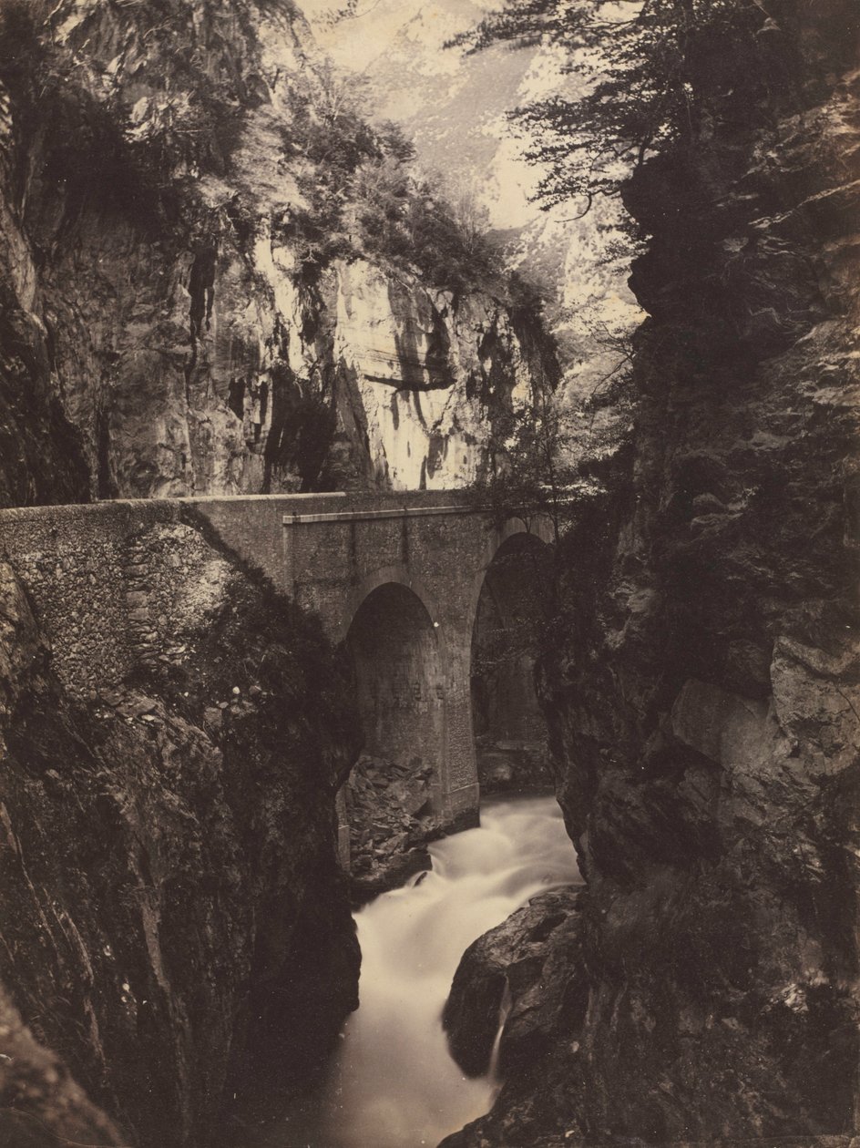 الطريق إلى Eaux-Chaudes ، Pyrenees recto ، ج. 1855. بواسطة فارنهام ماكسويل ليت