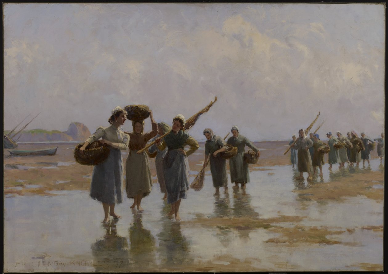 نساء على الشاطئ ، 1897 بواسطة فاركوهار ماكجليفري نولز