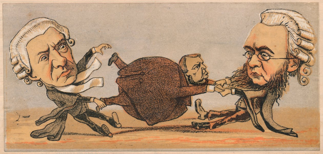 السيد هوكينز ، QC والدكتور Kenealy QC ، 1874 بواسطة فوستين