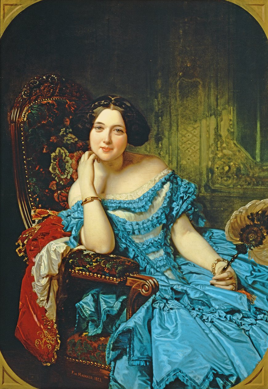 صورة لأماليا دي يانو دوتريس ، كونتيسة فيلشيس ، 1853 بواسطة Federico de Madrazo y Kuntz