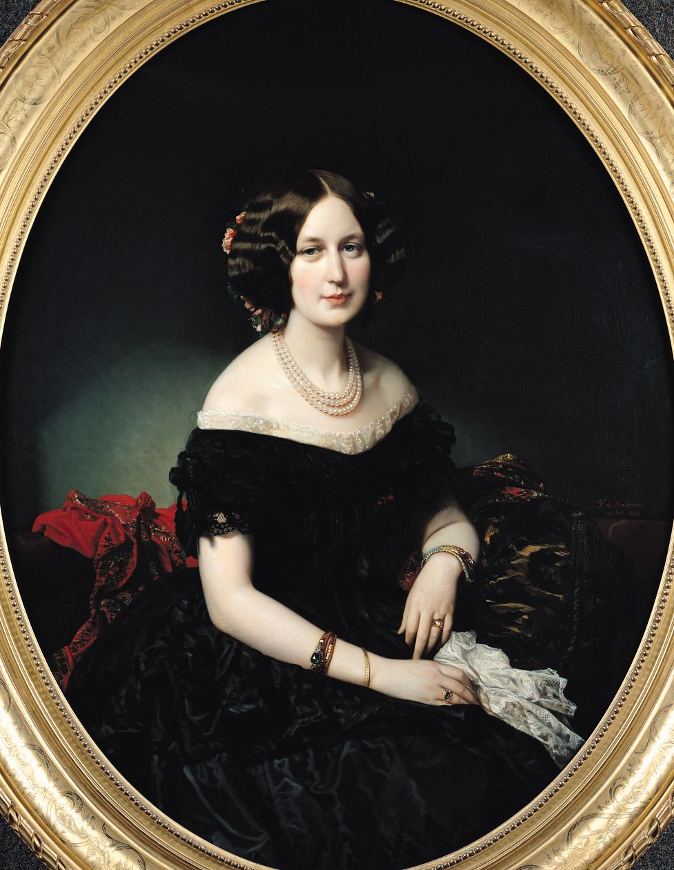 صورة لبارونة Weisweiller ، 1853 بواسطة Federico de Madrazo y Kuntz
