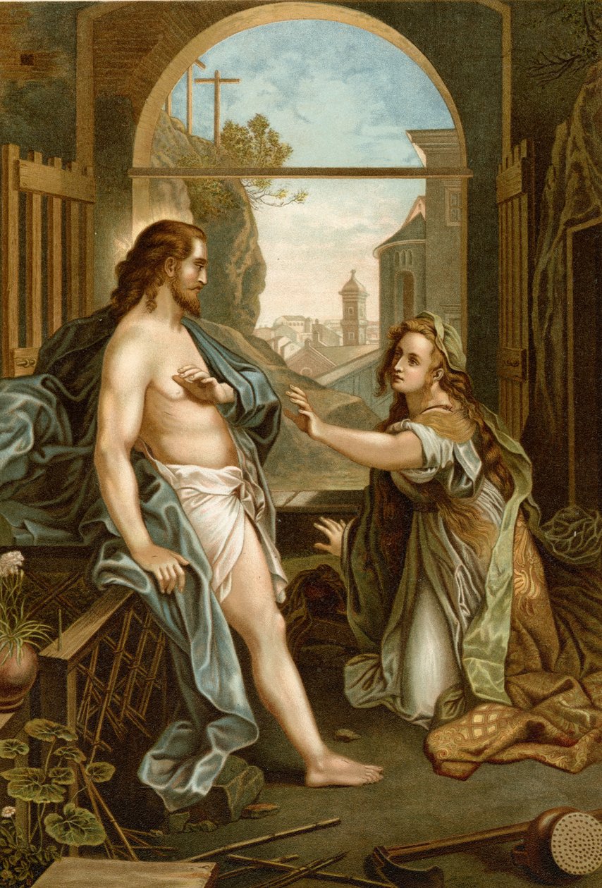 يظهر يسوع لماريا بواسطة Federico Fiori بعد Barocci أو Baroccio