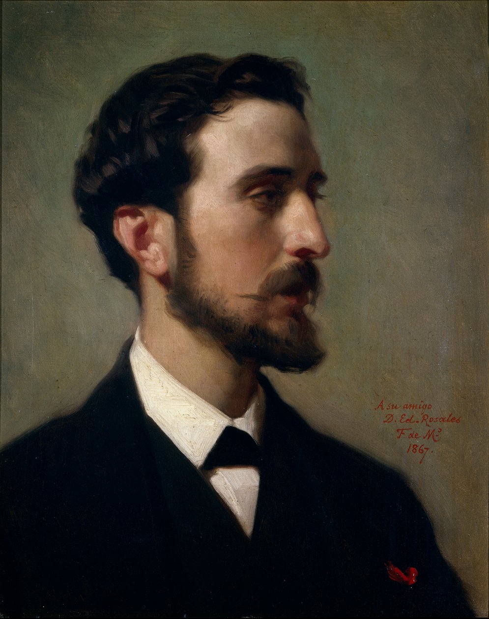 الإسبانية: الرسام إدواردو روزاليس بواسطة Federico de Madrazo y Kuntz
