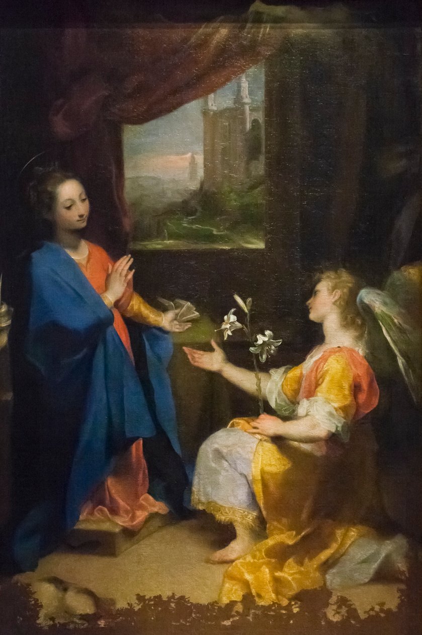 البشارة ، مذبح بواسطة Federico Fiori Barocci أو Baroccio