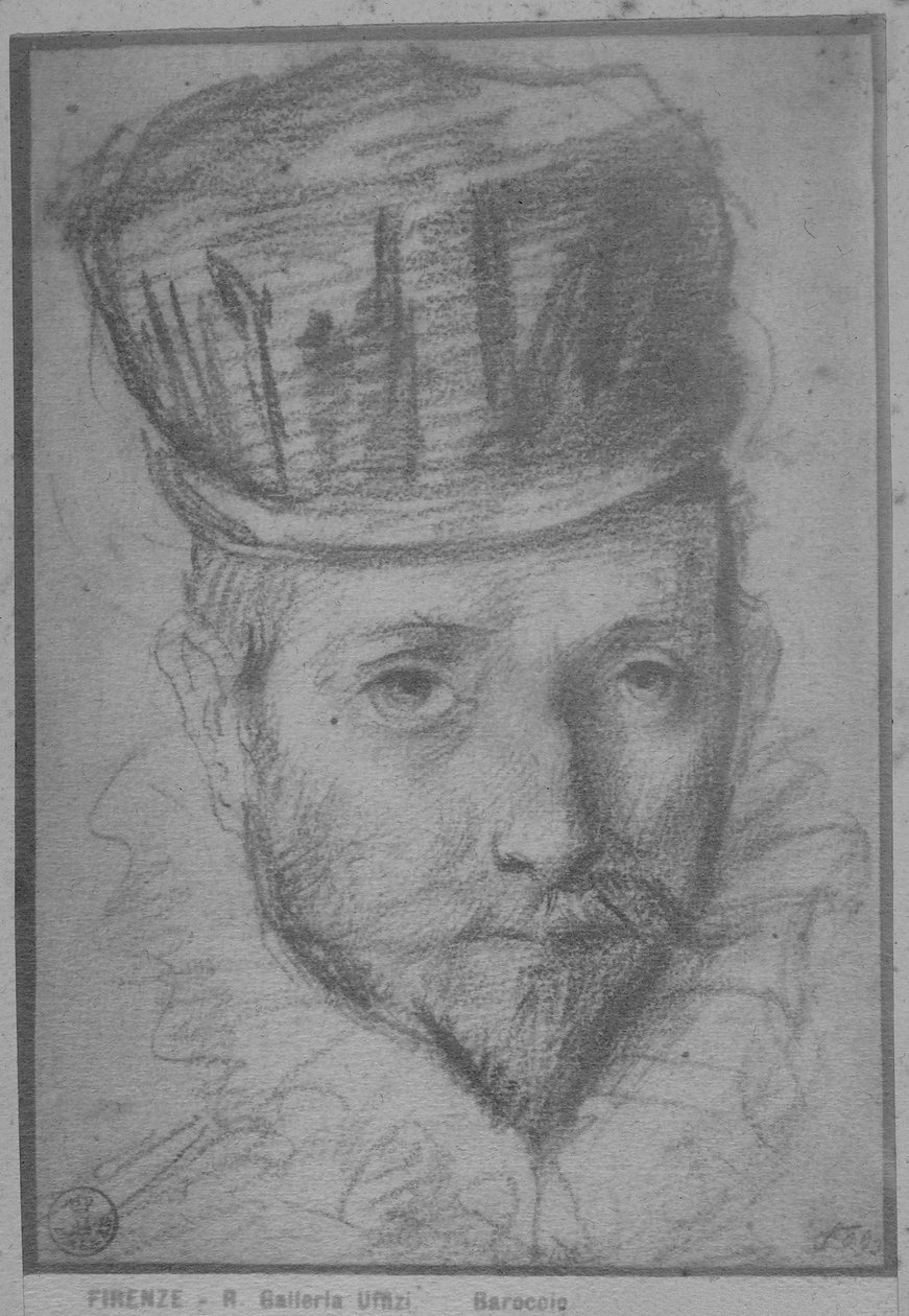 Francesco Maria della Rovere (طباشير أحمر وأسود على ورق) بواسطة Federico Fiori Barocci أو Baroccio