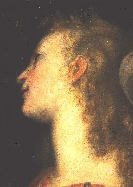 رأس ملاك بواسطة Federico Fiori Barocci أو Baroccio