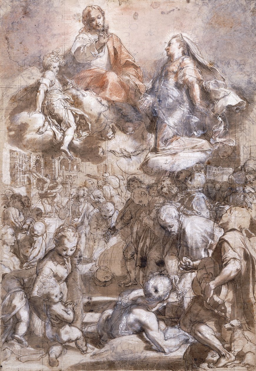 مادونا ديل بوبولو ، بواسطة Federico Fiori Barocci أو Baroccio
