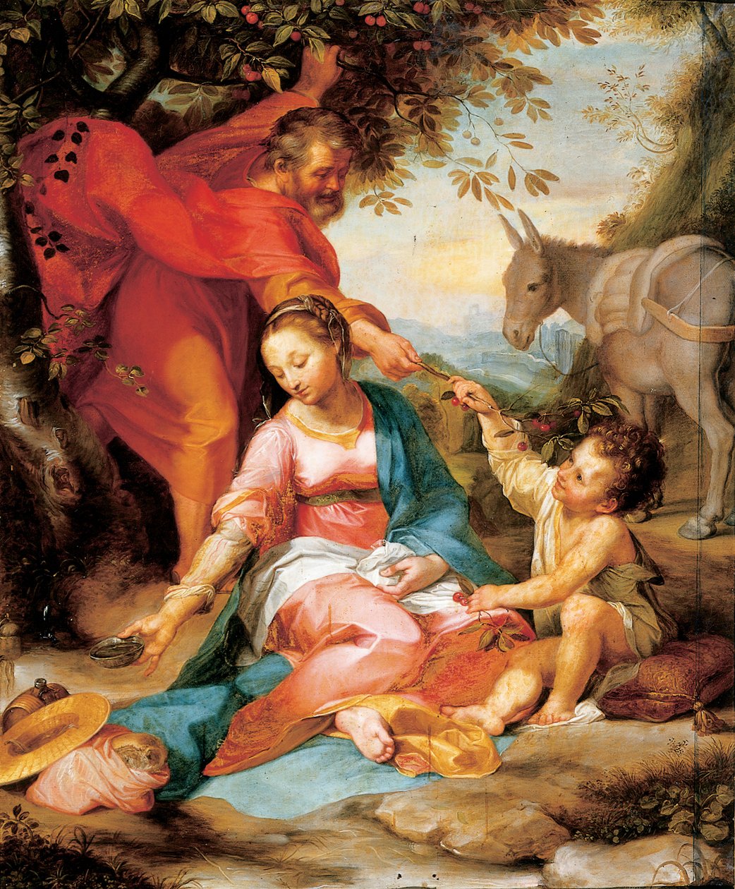 الباقي على الرحلة إلى مصر بواسطة Federico Fiori Barocci أو Baroccio