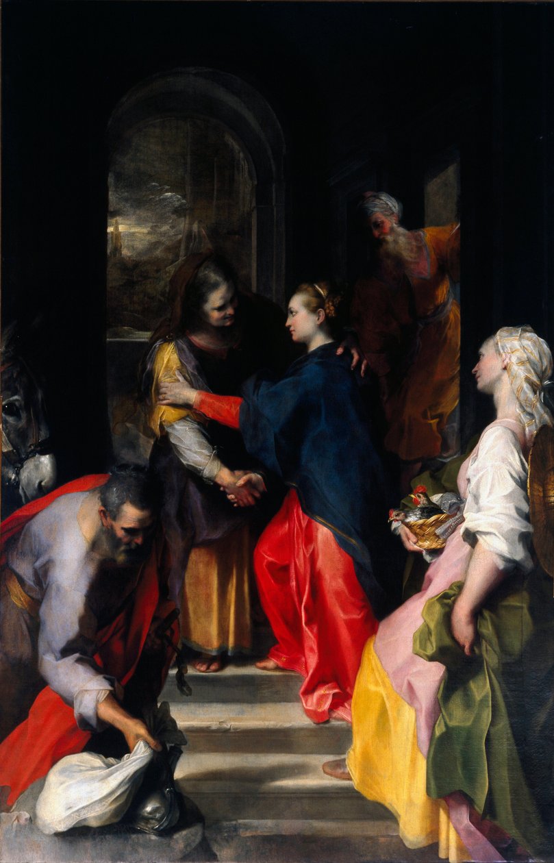 لوحة الزيارة التي رسمها فيديريكو فيوري تسمى باروتشي بواسطة Federico Fiori Barocci أو Baroccio