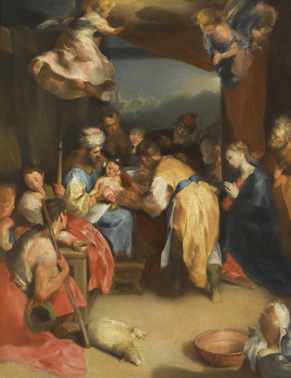 ختان المسيح حسب Barocci ، Federigo (1528-1612). زيت على قماش ، الحجم: 81،8x63،7 ، مجموعة خاصة بواسطة Federico Fiori Barocci أو Baroccio