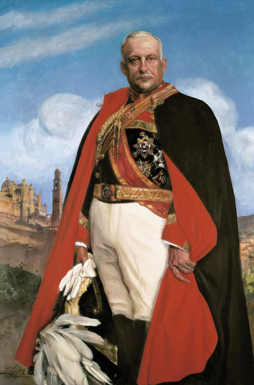 صورة ميغيل بريمو دي ريفيرا (1870-1930) ، سياسي عسكري وديكتاتور إسباني بين عامي 1923 و 1930 ، القرن العشرين (زيت على قماش) بواسطة فيديريكو جودوي وكاسترو