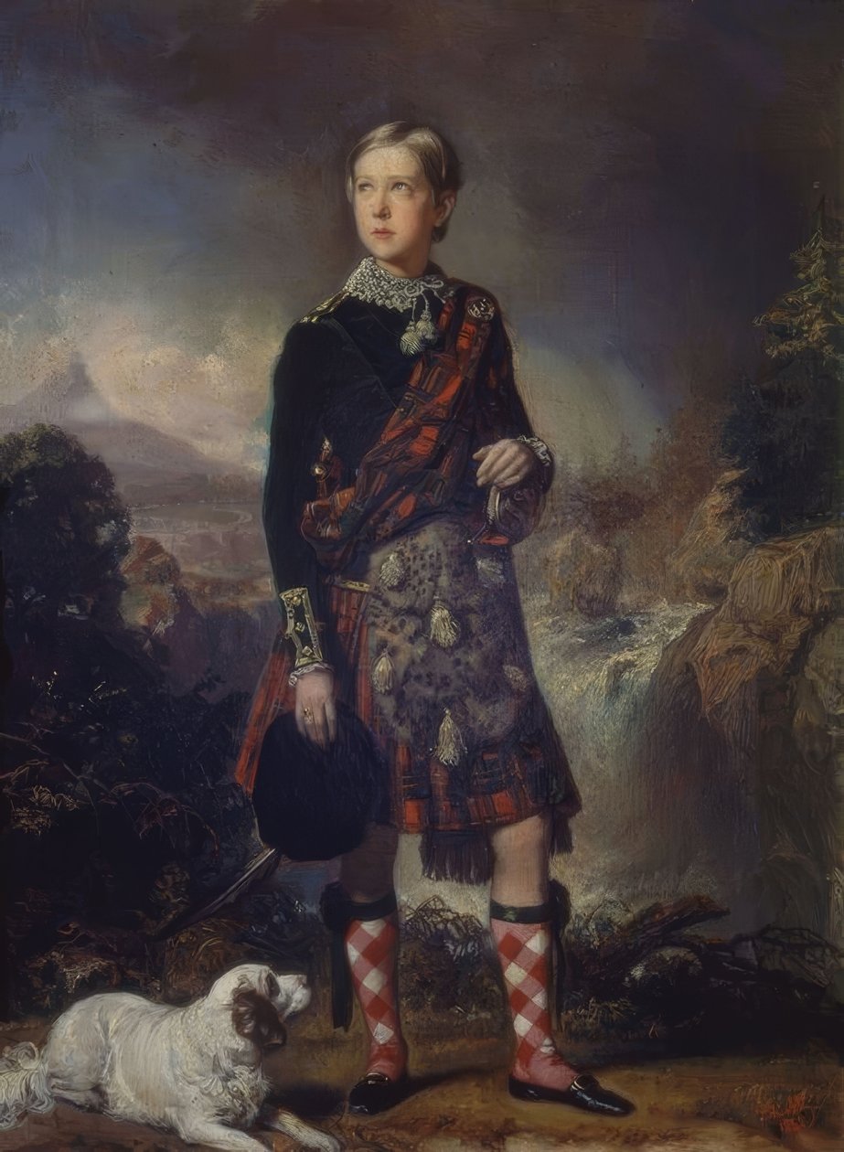 THE BOY ENRIQUE O&39;SHEA MONTGOMERY ، فستان اسكتلندي ، 1848 ، OLEO - TABLE 0.45 × 0.30 بواسطة Federico de Madrazo y Kuntz