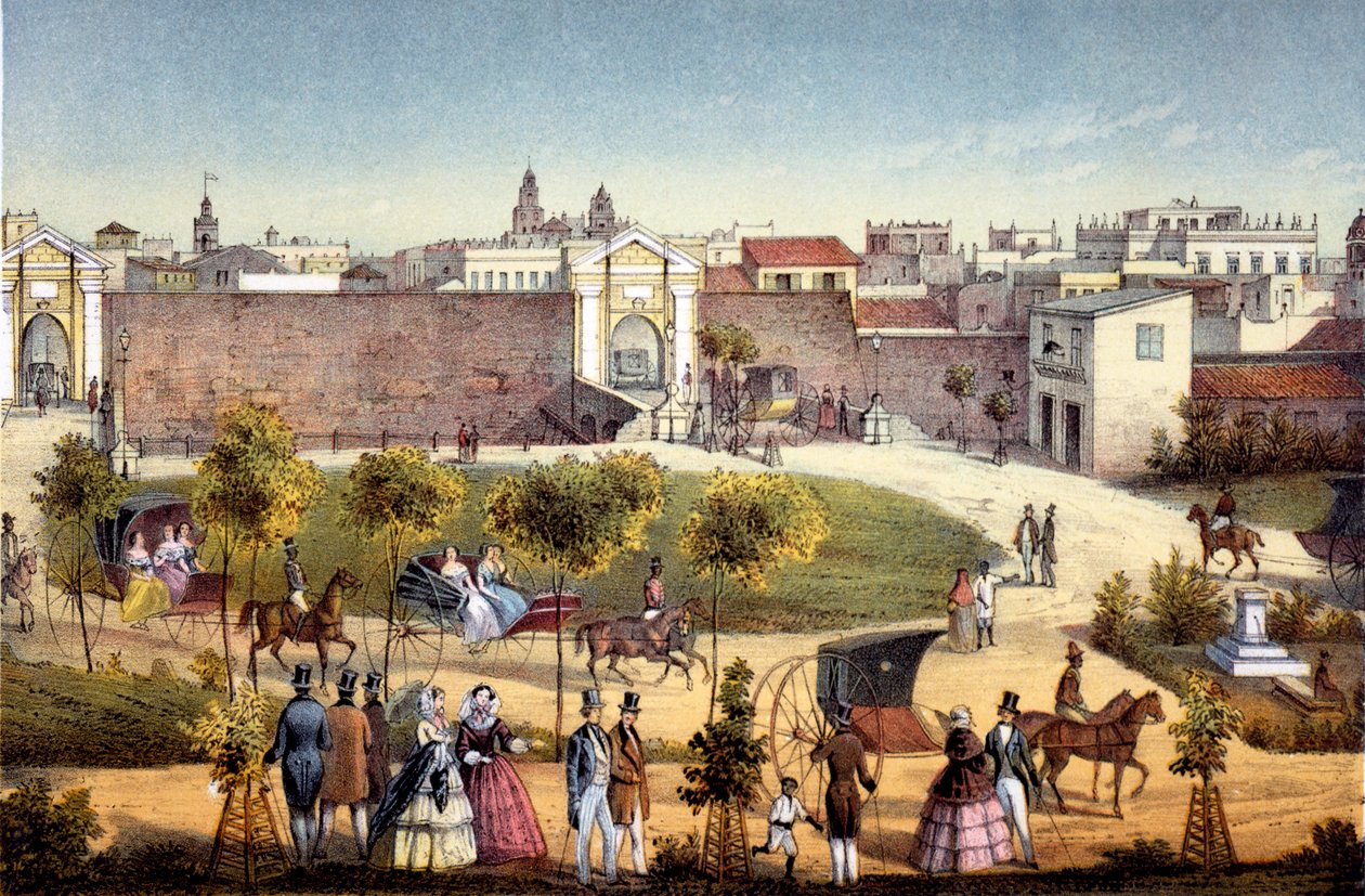 أبواب مونسيرات ، هافانا ، كوبا ، 1840 بواسطة فيديريكو ميالهي