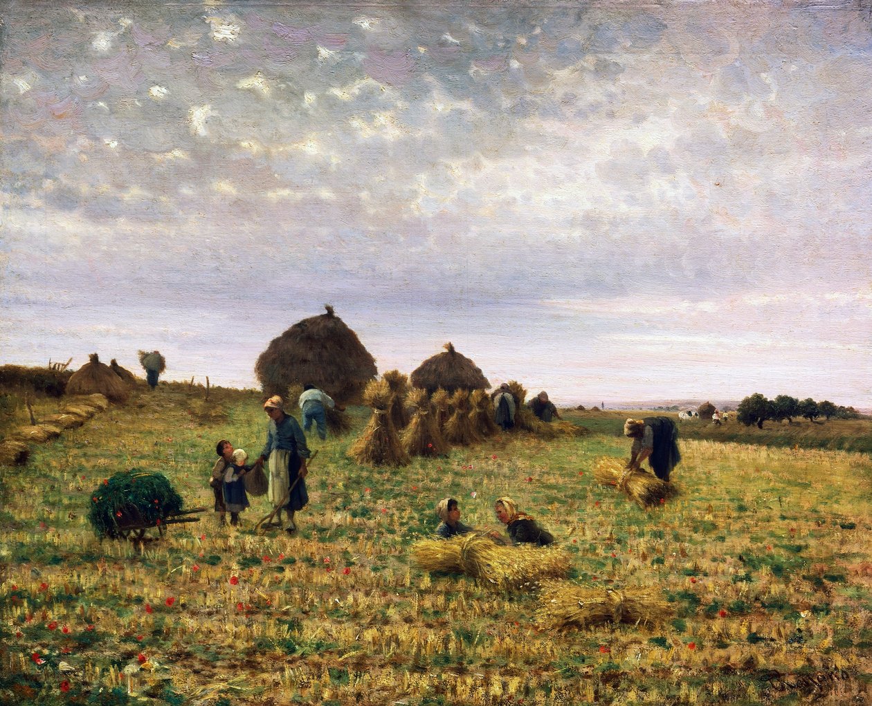 حصاد ، لوحة لفيديريكو روسانو (1835-1912) ، زيت على قماش ، 65 × 80 سم بواسطة فيديريكو روسانو