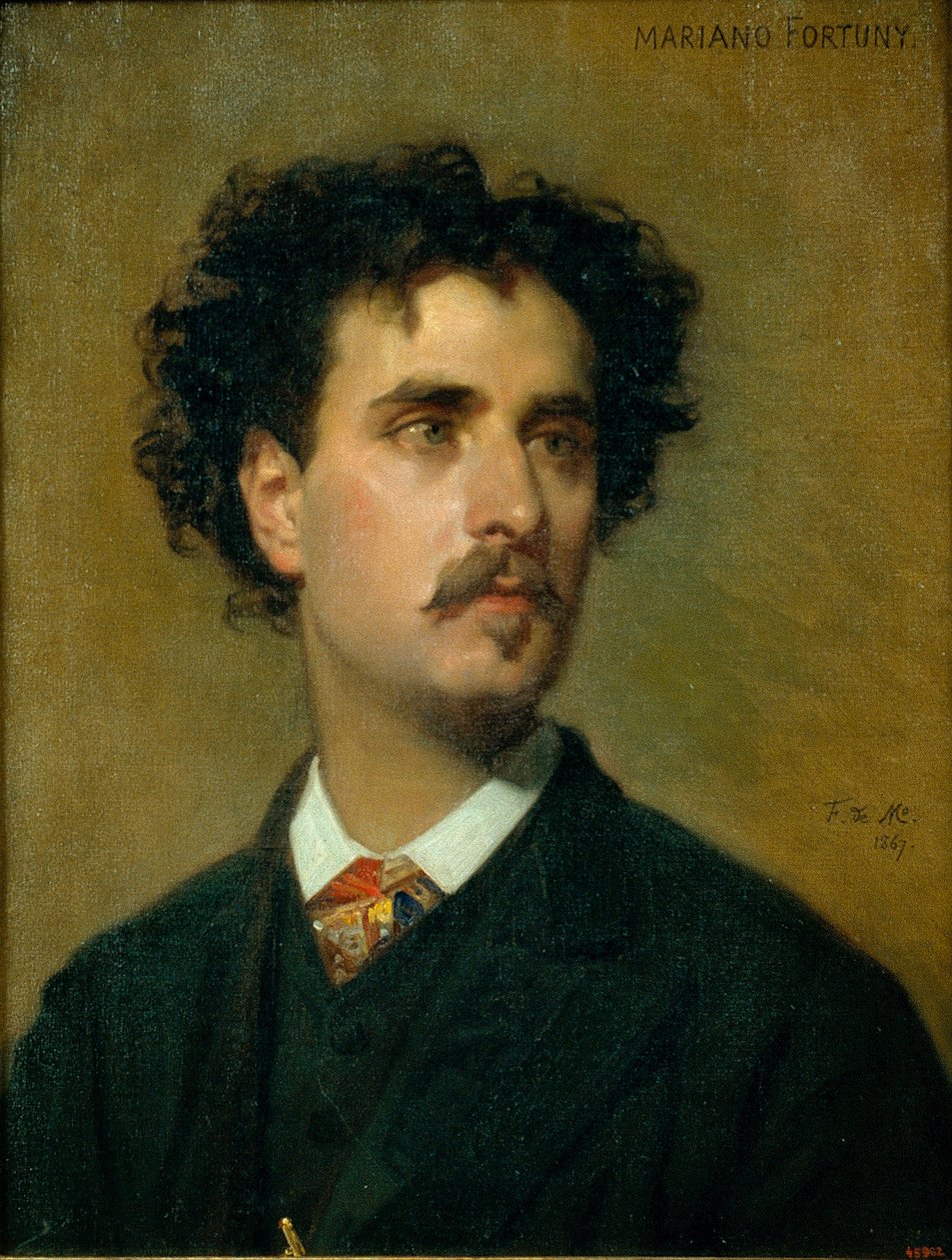صورة لماريانو فورتوني واي مادرازو (1871-1949) - رسم لفيديريكو دي مادرازو إي كونتز (1815-1894) - 1867 - زيت على قماش - 54x42.5 - متحف ناسيونال دي كاتالونيا ، برشلونة بواسطة Federico de Madrazo y Kuntz