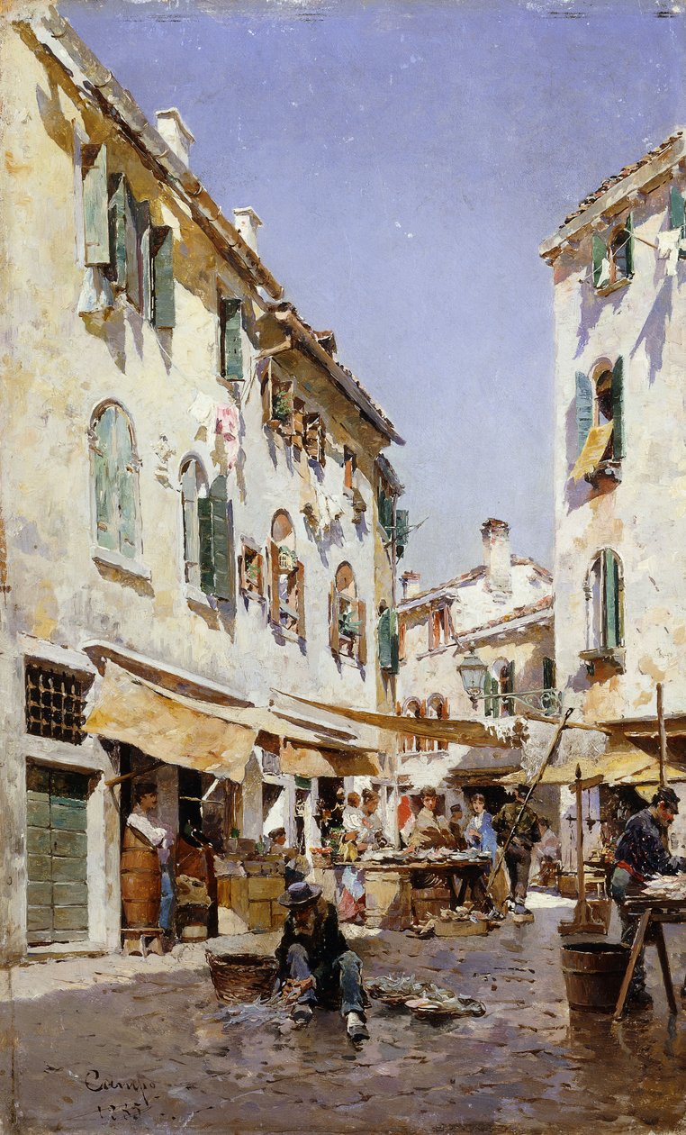 مشهد شارع ، 1885 بواسطة فيديريكو ديل كامبو