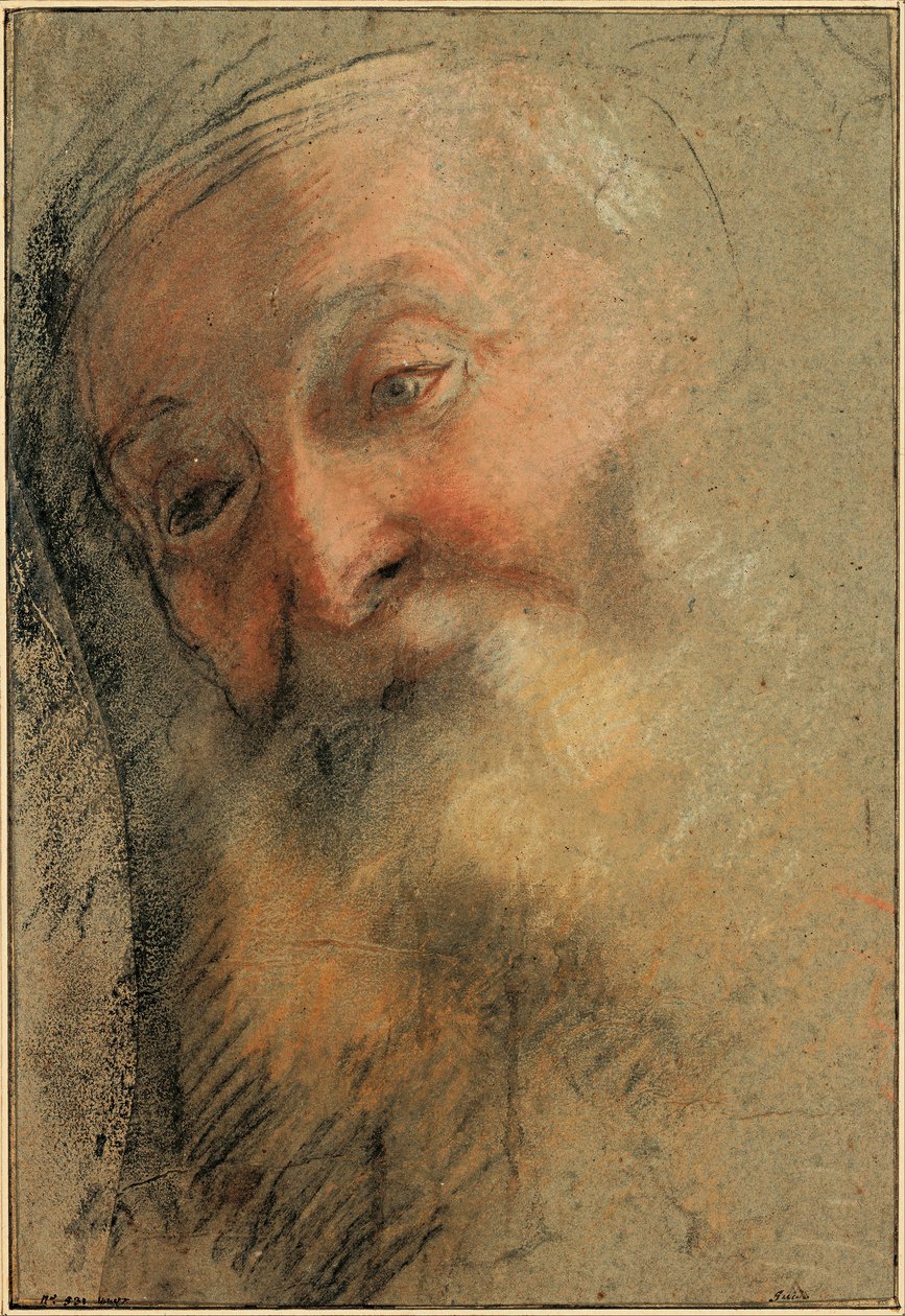 رأس رجل عجوز ملتح ، 1584-1586 بواسطة Federigo Barocci