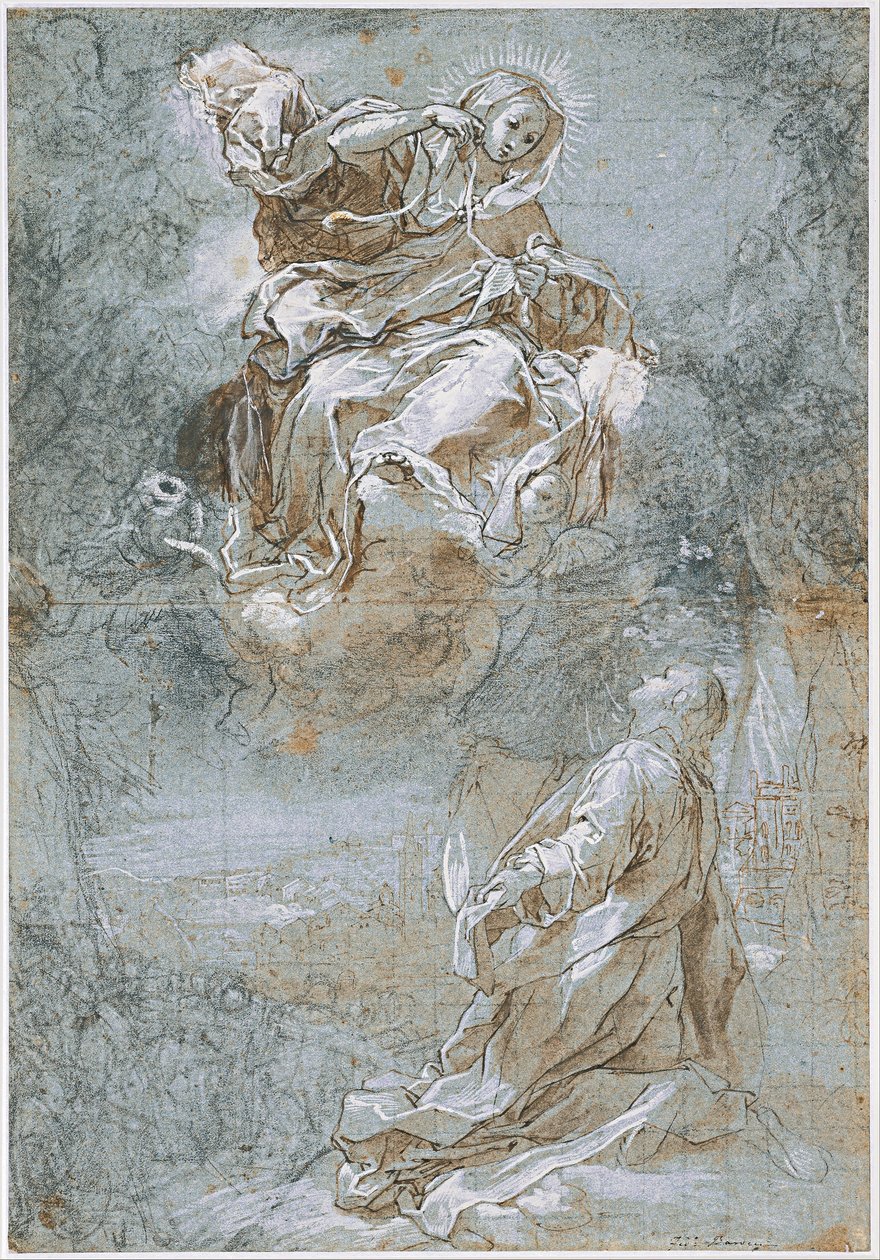 معجزة الحزام المقدس ، حوالي 1600-1610 بواسطة Federigo Barocci