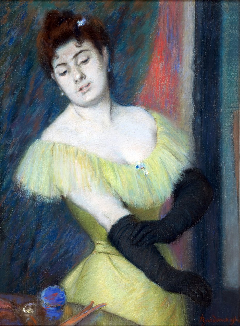 القفازات السوداء بواسطة Zandomeneghi ، Federico (1841-1917) بواسطة Federigo Zandomeneghi