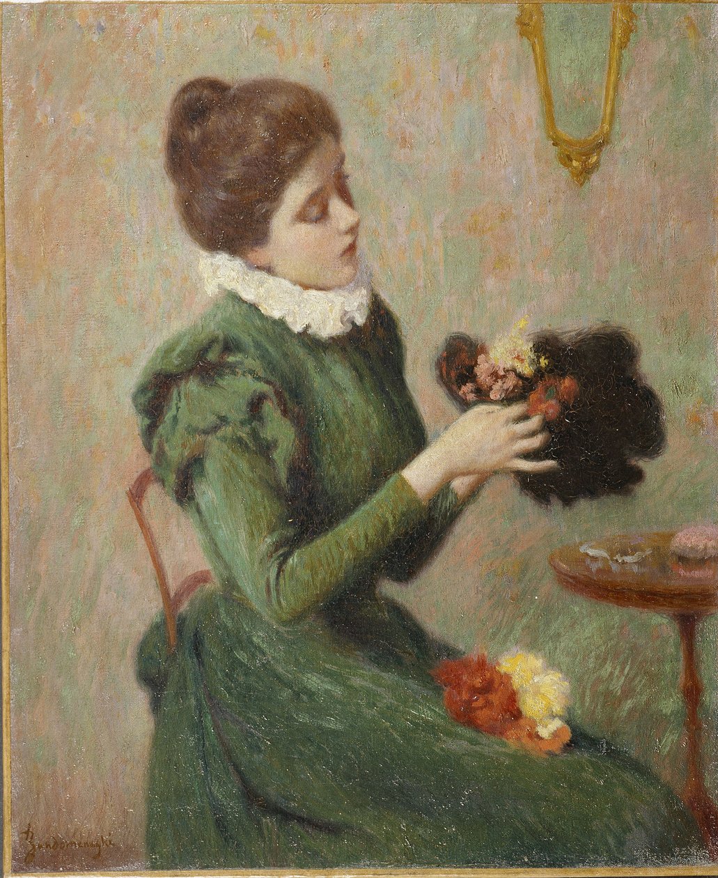 The Milliner (la modiste) par Zandomeneghi، Federico (1841-1917). زيت على قماش بواسطة Federigo Zandomeneghi