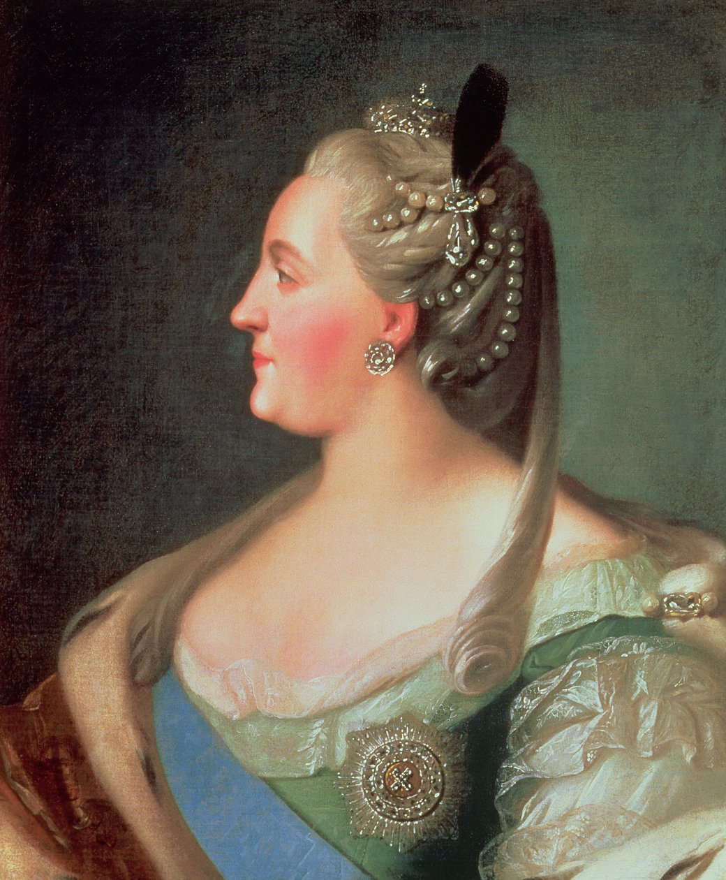 صورة الإمبراطورة كاثرين الثانية الكبرى (1729-1996) ، بعد عام 1763 بواسطة فيدور ستيبانوفيتش روكوتوف