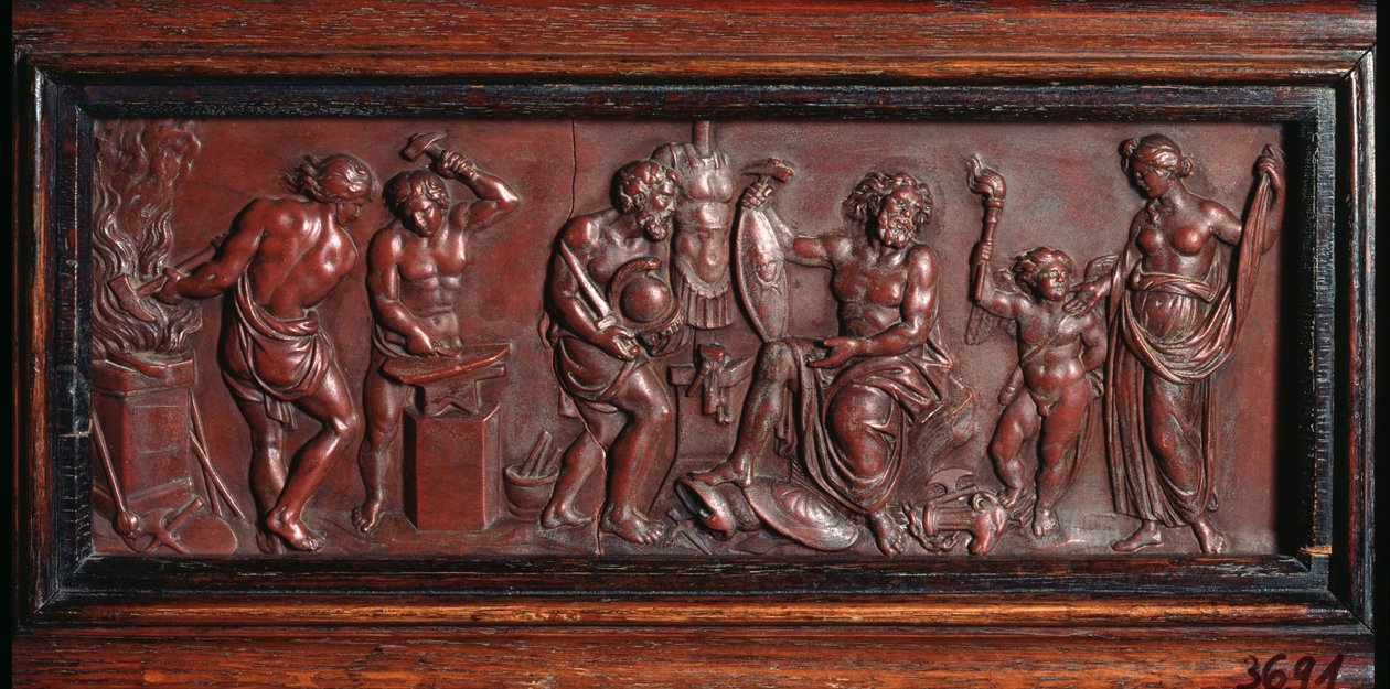 La forge de Vulcan (The Forge of Vulcan) - عمل فيودور بتروفيتش تولستوي (1783-1873) ، نقش بارز - الفن الروسي بواسطة فيدور بتروفيتش تولستوي