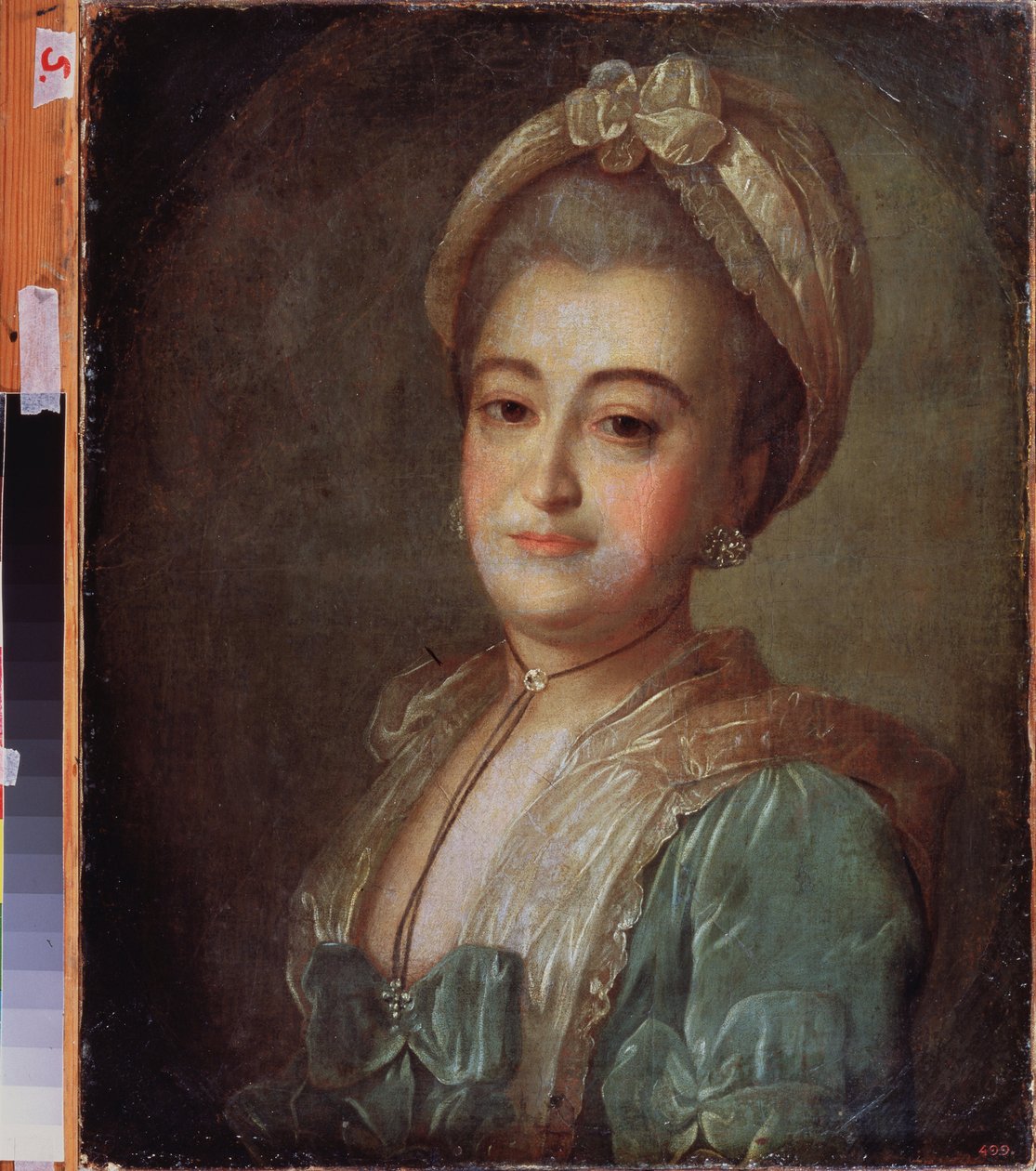 Portrait de la comtesse Elisabeth Lobanova Rostovskaya (Lobanova-Rostovskaya) (Lobanova-Rostovskaia) (Lobanova Rostovskaia) (؟). Peinture de Fyodor (Fedor ou Fiodor) Stepanovich Rokotov (1735-1808) ، huile sur toile ، مقابل 1775. Art russe 18e siecle. الدو بواسطة فيدور ستيبانوفيتش روكوتوف