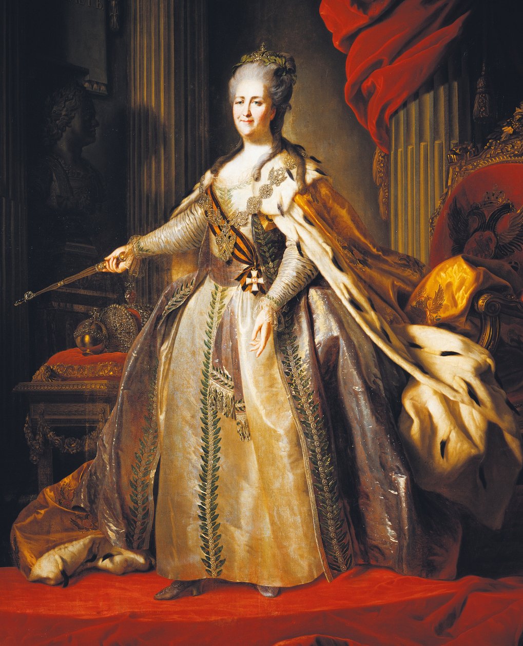 Portrait of Catherine II, also known as Catherine the Great (Stettin بواسطة فيدور ستيبانوفيتش روكوتوف